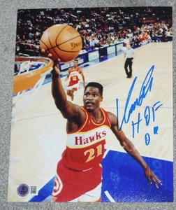 DOMINIQUE WILKINS "HOF 06" Signed HAWKS Dunk 8x10 Photo + BECKETT COA W4996 - Picture 1 of 1
