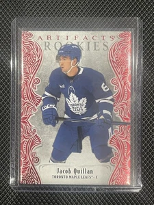 Jacob Quillan - 2025-26 UD Artifacts Rookie Ruby Red RC /599 - Maple Leafs - Bild 1 von 2