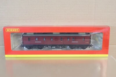 HORNBY R4237 BR Ex LMS Marrón Freno Completo Carro De Paquetes M31004M Om - Imagen 1 de 3