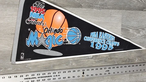 ORLANDO MAGIC 1995 FINALS NBA VINTAGE PENNANT Eastern Conference Champions Cover