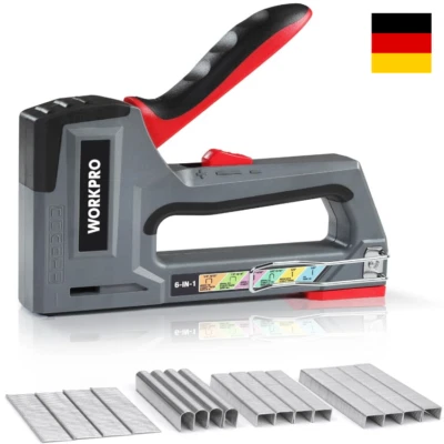 Handtacker Set 4000 Klammern Einstellbare Schusskraft Typ 53 Renovierung Möbel - Bild 1 von 4