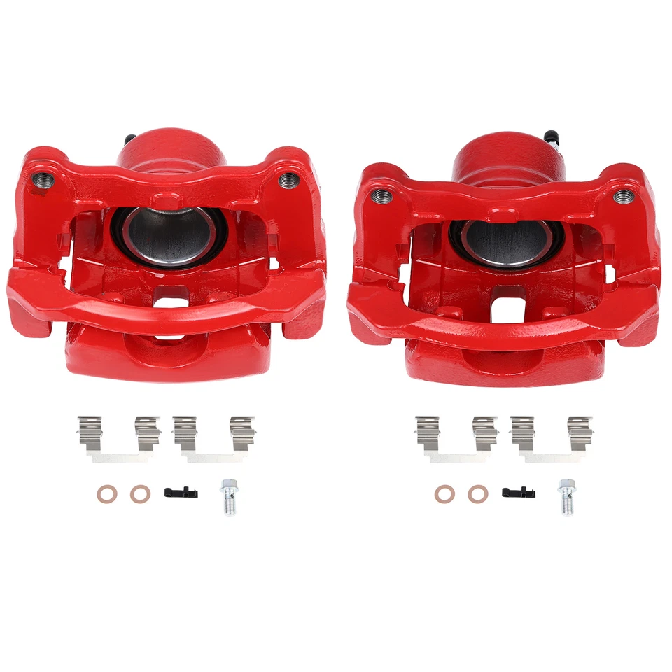 For 2003-2008 Toyota Corolla Pontiac Vibe Single Piston Front Brake Caliper Pair - Image 1 of 4