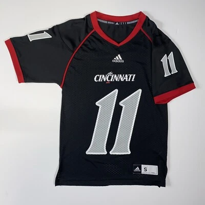 Cincinnati Bearcats Adidas #11 Black Football Jersey Size Small NCAA Gunner Kiel - Image 1 of 3