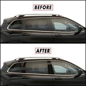 Superposición Blackout para pilares de puerta Jeep Cherokee 2014-23 negro brillante - Imagen 1 de 2