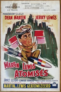MARTIN ET LEWIS ATOMISES jerry lewis affiche cinema belge originale '54 new york - Picture 1 of 1