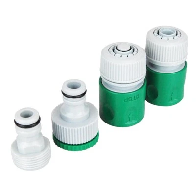 Gartenschlauch Adapter Set, 4-Teilig, für den Wasserschlauch Anschluss - Bild 1 von 2