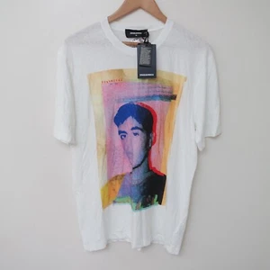 Genuine Dsquared2 Youth of ‘64 White T-Shirt size XL Fits like L Made in Italy - Picture 1 of 16
