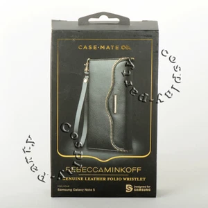 Case Mate Rebecca Minkoff Wallet Leather Case For Samsung Galaxy Note 5 - Black - Picture 1 of 8