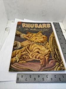 Cómic Dell 1954 Rhubarb The Millionaire Cat #563 42-1139T 11 - Imagen 1 de 2