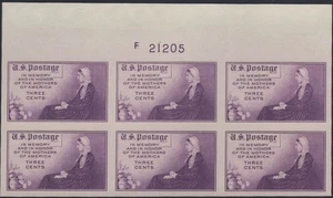 SC# 754 - 1935 Special Printing Mothers of America - Mint NH Plate Block of 6 - Picture 1 of 1