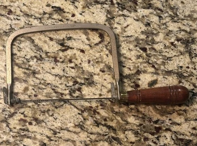 Nicholson No. Vintage Sierra de afrontamiento 50 con mango y hoja de madera EE. UU. Foto 1 de 4