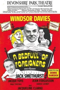 Windsor Davies, Jack Smethurst - A Bedful of Foreigners - Hand Flyer 1987 - Picture 1 of 1