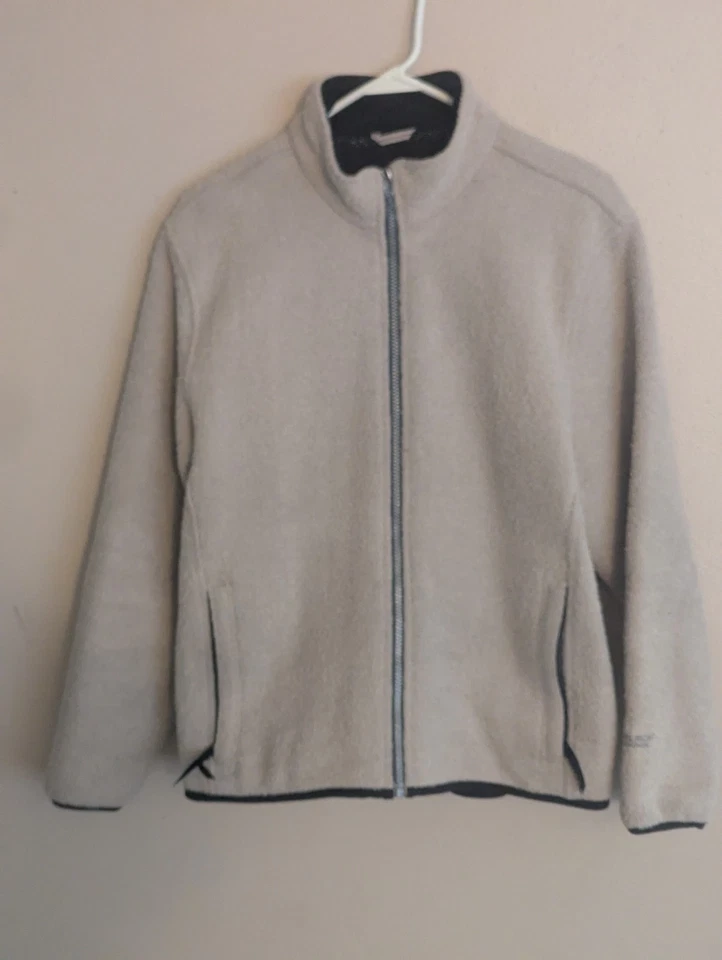 Chaqueta Woolrich Para Hombres L Crema/Marfil Technowool Cremallera Completa (Leer) Foto 1 de 4