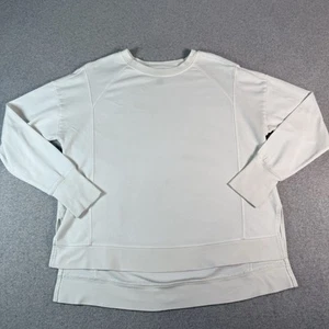 Sweaty Betty Pullover Sweatshirt Medium White Athleisure Sporty Activewear - Picture 1 of 6