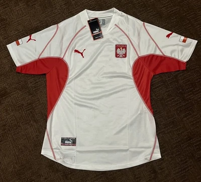NEW Vtg PUMA Men's Poland National Team Home Football Soccer Shirt Jersey Sz L - Image 1 of 4