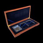 Solid Wood Display Storage Box Case for 3 Certified PCGS NGC Coin Slab Holder US