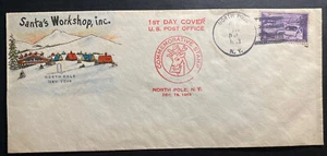 1953 North Pole NY USA First Day Cover FDC Santas Workshop Inc - Picture 1 of 2