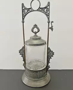 Rueda encurtida Homan Silver Plate Co 1045 vintage estampada en la parte inferior - Imagen 1 de 24