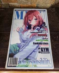 PLAYMAT: The Quintessential Quintuplets Gioco di Carte: Miku Nakano 9 Settembre 2020 RARO - Foto 1 di 1