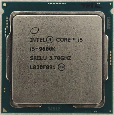 Intel 9th Gen Core i5-9600K SRELU SRG11 3.7GHz (Turbo 4.6GHz) 6-Core LGA1151 CPU - Image 1 of 2