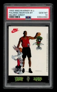 1993 Nike/Warner Michael Jordan: Palming Martian by Helmet Crest Auto PSA 10 - Picture 1 of 2