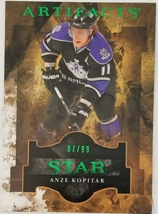 ANZE KOPITAR 2011-12 Upper Deck Artifacts #141  Emerald  version  7/99 - Picture 1 of 2