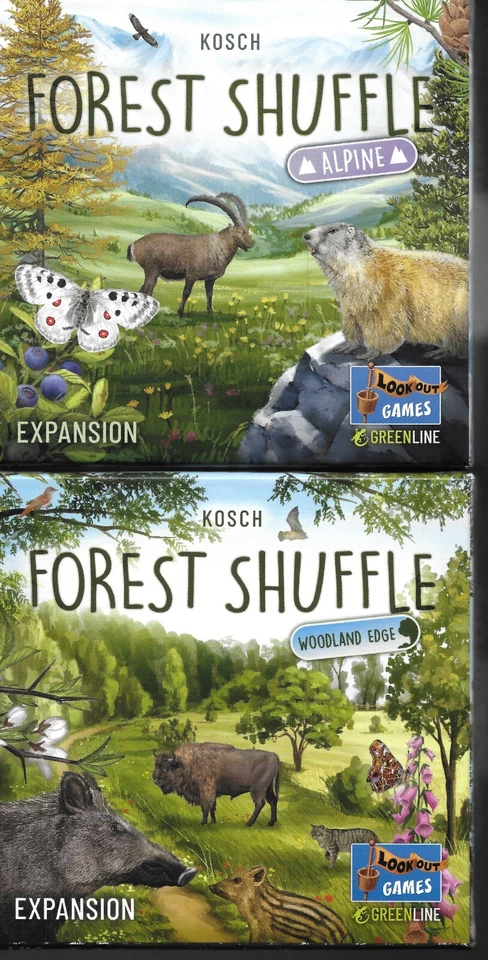 NEW  ---- FOREST SHUFFLE ALPINE & WOODLAND EDGE & EXPLORATION expansions only - Image 1 of 4