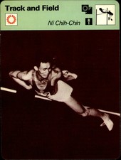 1977-79 Sportscaster Series 10 Multi-Sport Oversize Card #1020 Ni Chih-Chin