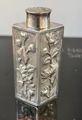 Antique Chinese Export SIlver Pepper Pot CC Mark. Canton Early 1800s Lozenge - Image 1 of 4
