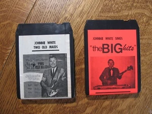RARE JOHNNIE WHITE 2 VTG 8 Track Tapes county Music ND. SD. MOORHEAD MN. - Foto 1 di 7