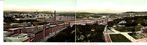 Vintage Double Wide Panoramic View Postcard MANCHESTER NEW HAMPSHIRE - Picture 1 of 2