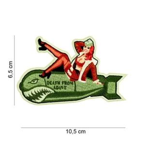 Aufnäher   USA -Pinup   Bomber girl    ca  6,5x10,5 cm - Picture 1 of 1