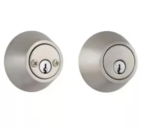 Cerrojo de doble cilindro de acero inoxidable Defiant - Imagen 1 de 6