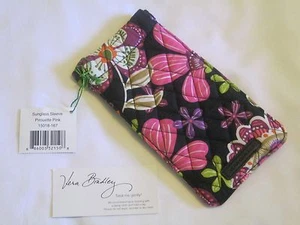 Vera Bradley PIROUETTE PINK Sunglass Sleeve EYE EYEGLASSES CASE 4 PURSE Tote NWT - Picture 1 of 3