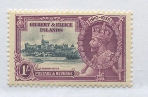 Gilbert & Ellice Islands KGV 1935 Silver Jubilee 1/ mint o.g. hinged - Picture 1 of 1