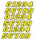 Hockey Football youth Baseball Helmet 10 mil Thick Number Stickers 1.25 in by