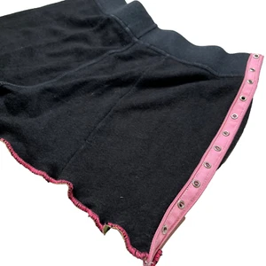 Pantalones Cortos Tachonados Talla XS Negro Rosa Pantalones Deportivos Botín Reciclado Festival S - Imagen 1 de 8