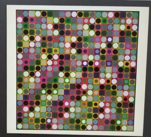 Victor Vasarely "0644 Mezoe" montierte Farboffsetlithographie 1971 - Bild 1 von 1