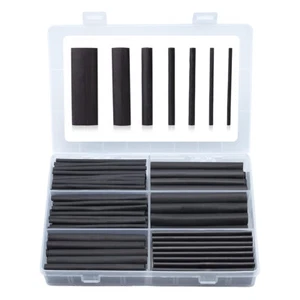 Schrumpfschlauch Schwarz 3:1 Ratio 180 Stk. Sortiment mit Kleber Doppelwandig - Bild 1 von 6