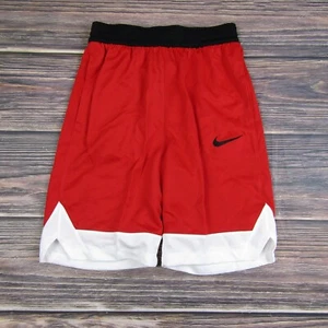 Nike NEW NWT Boys Large Red White Basketball Shorts Athletic Sports - Picture 1 of 3