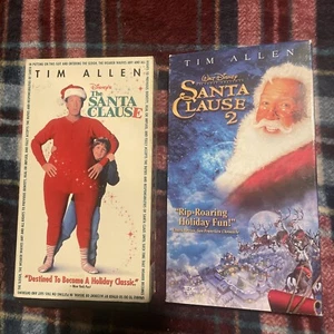 Disney The Santa Clause 1 & 2 VHS Tim Allen Christmas Movie Xmas Holiday - Picture 1 of 8