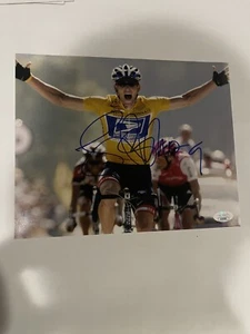 Lance Armstrong Firmado 8X10 Foto Ciclismo JSA Certificado de Autenticidad Autografiado c - Imagen 1 de 4