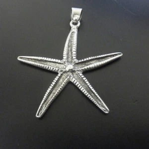 Seestern Anhänger Urlaub Meer Maritimer Metall Antik Silber Schmuck - Picture 1 of 3