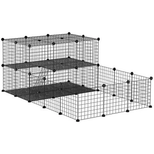 PawHut Pet Playpen Small Animal Cage with Door, Customizable Enclosure-Limited - Picture 1 of 8