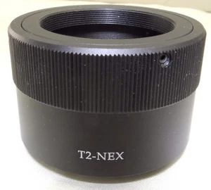 T2 to Sony E Adapter Ring Lens T-Mount NEX 5R ILCE α5100 α6300 α6400 cameras - Picture 1 of 10
