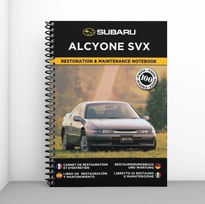 SUBARU ALCYONE SVX : Libretto Di Restauro E Manutenzione - CONSEGNA GRATUITA - Immagine 1 di 4