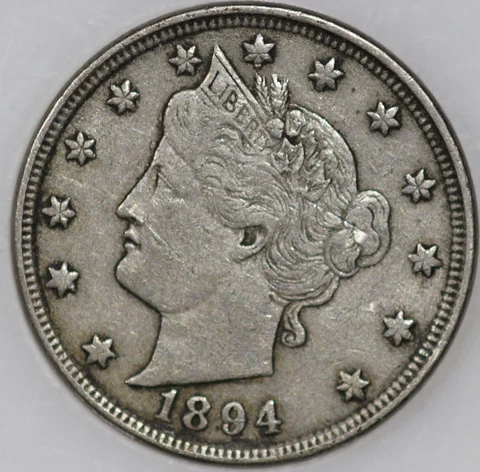 1894-P Liberty Nickel, 100+ Years Old As Shown [SN01] Cover