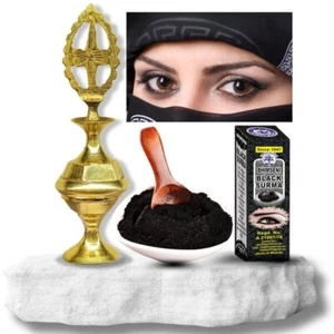 SURMA Black Special Kohl 100%Original Herb Black Shadow Powder With Bottle - Picture 1 of 7