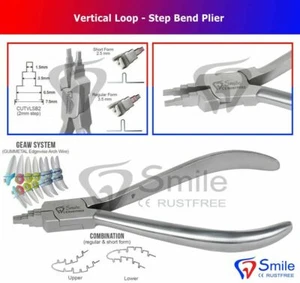 Dental Plier Combination Form With Geaw System Vertical Loop and Step Bend Plier - Picture 1 of 1