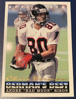 1993 Upper Deck Football #440 Andre “Bad Moon”  Rison - Image 1 of 2